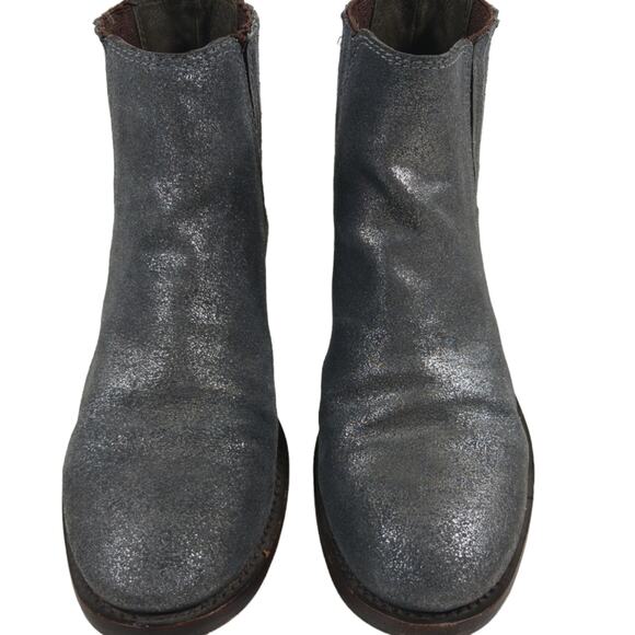 FS2160 GUC $365 Tory Burch Metalic Silver/Gray Boots size 6.5M - Picture 4 of 9